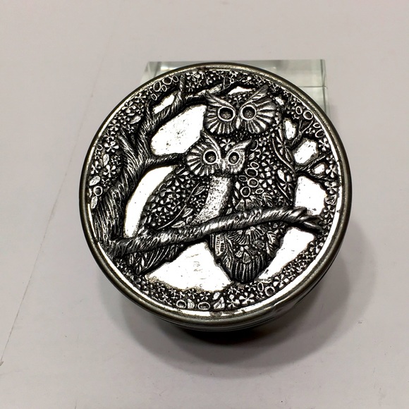 Vintage Other - owl jewelry box vintage METZKE